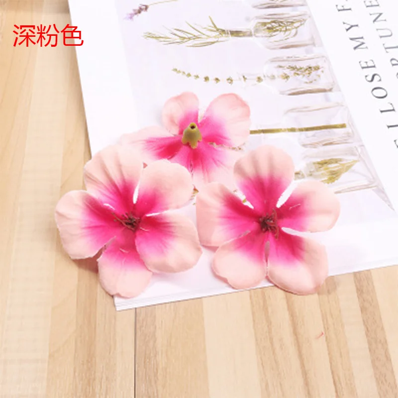 Dark Pink 20 шт 5 см мини шелк искусственная Орхидея цветок голова для свадьбы домашний декор искусственные орхис цветы цимбидиума головы лепесток - Цвет: Dark Pink