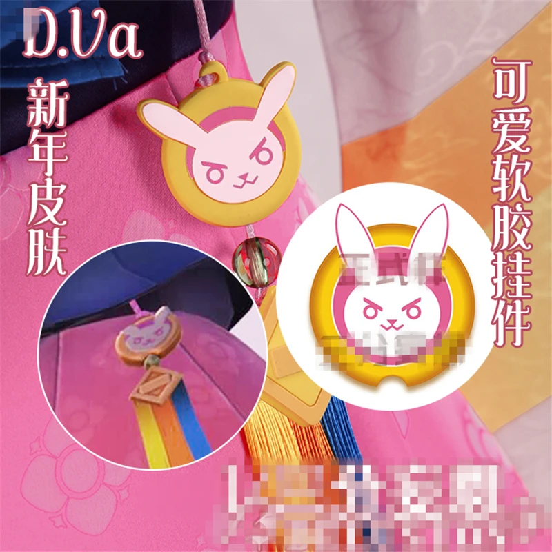 

Popular Game OW D.va New Spring Skin Girl Cosplay Costume Uniform Women Dress Christmas Cosplay