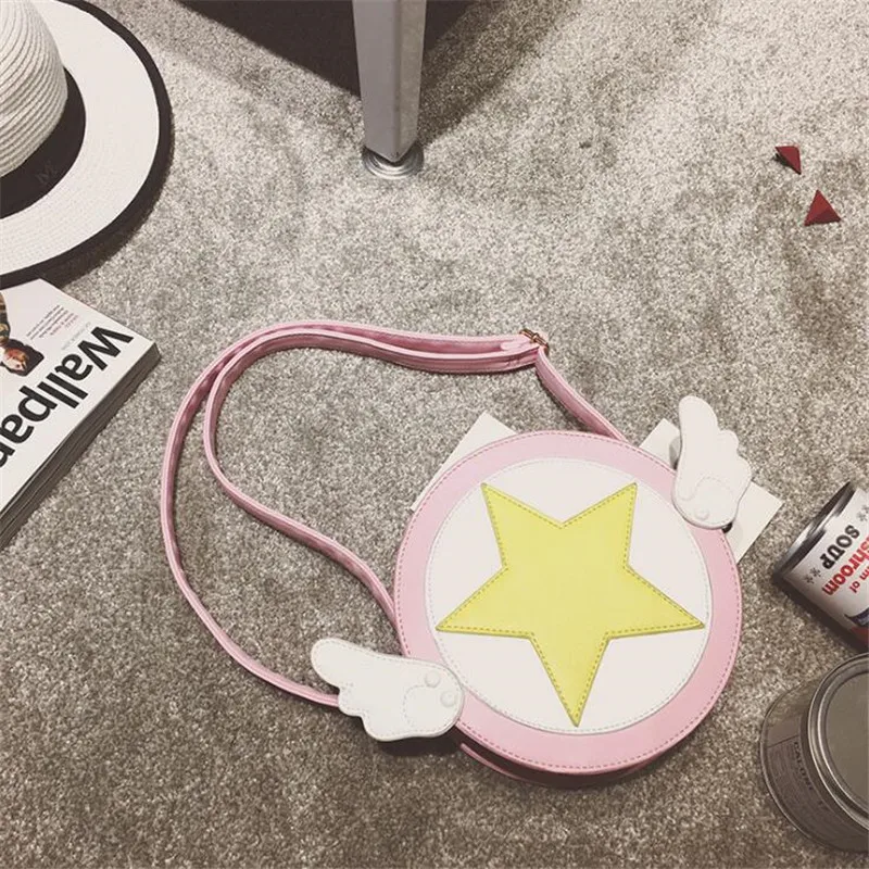 Аниме Cardcaptor Sakura Наплечная Сумка косплей детали костюма розовый PU милый причудливый леди Месседжер-сумка для девочек японский стиль Лолиты