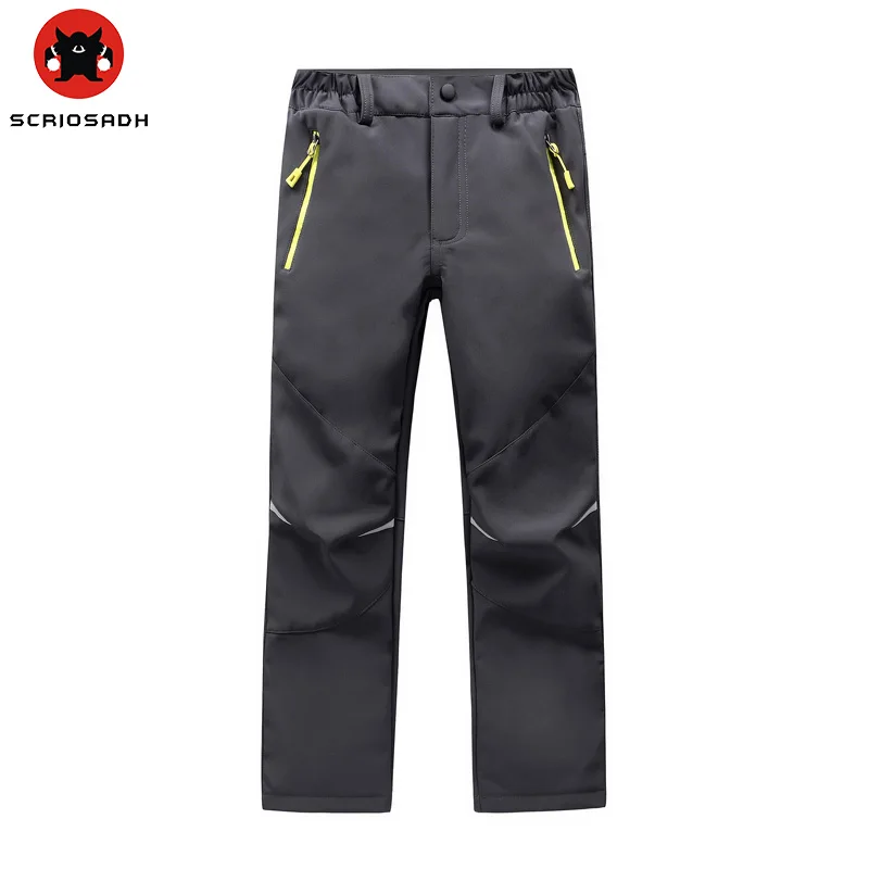 Водонепроницаемые ветронепроницаемые Мягкие штаны для мальчиков и девочек