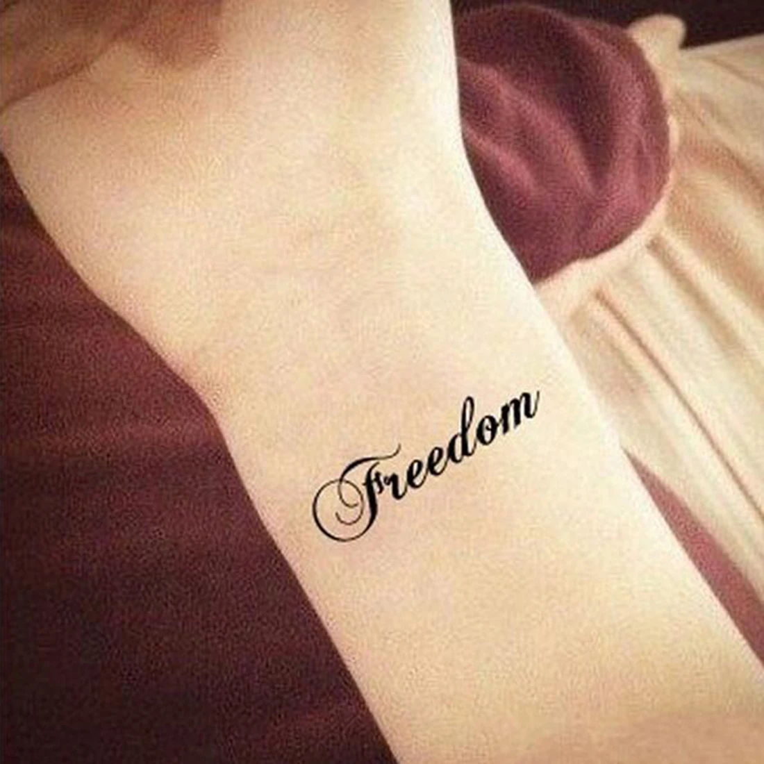 Водостойкая Временная тату наклейка буквы переводная татуировка имитация