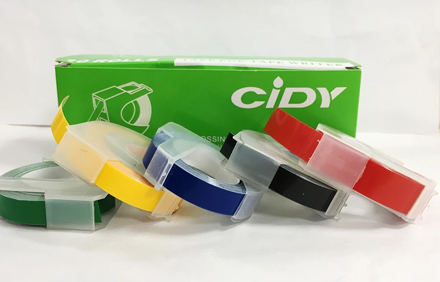 10 шт. ручная лента для этикеток 9 мм машины 1610/1540/1880/12965 сделано в Китае принтера