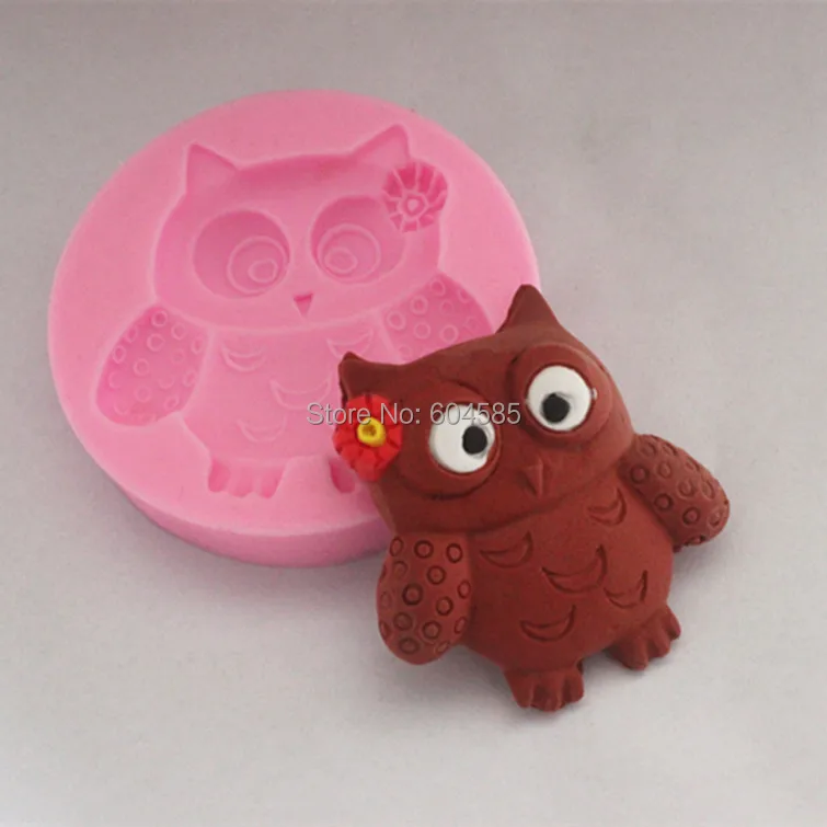 Маленькая мультяшная сова помадки формы для торта мыло шоколад форма кухни