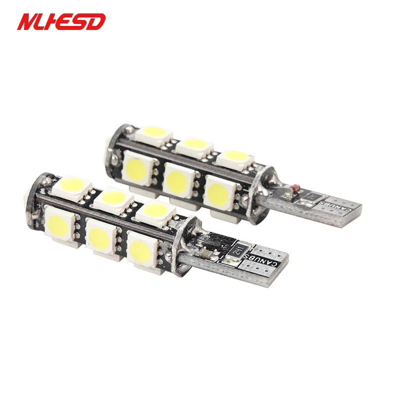 

100X Canbus светодиодный T10 13smd 5050 светодиодный автомобильный светильник W5W 194 168 инструмент Панель подсветка перчаточного ящика светильник лампы...