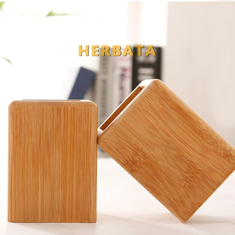 Многофункциональный креативный Настольный органайзер Bambo& Wood, держатель для карандашей, коробка для хранения, чехол, Квадратный Контейнер, держатель для ручек