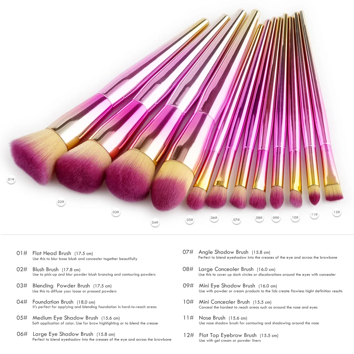 Cosmetic Beauty Make Up Eyeshadow Brush Set Pinceis De Maquiagem Pinceaux Maquillage Foundation | Красота и здоровье