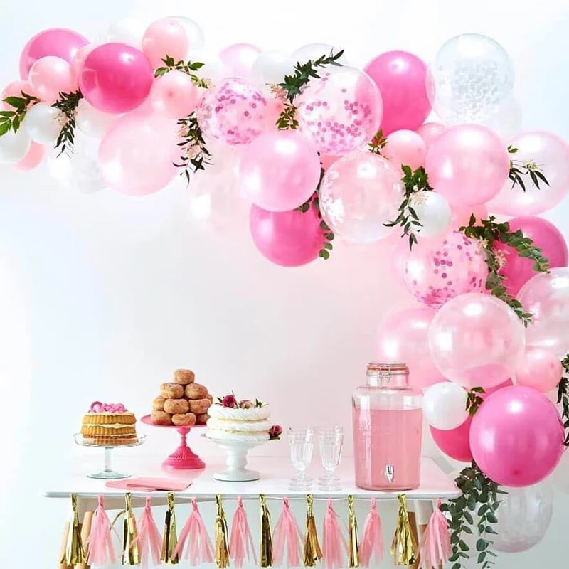 83 шт./компл. венок-корона шарики для день рождения цепь из резины Свадебные