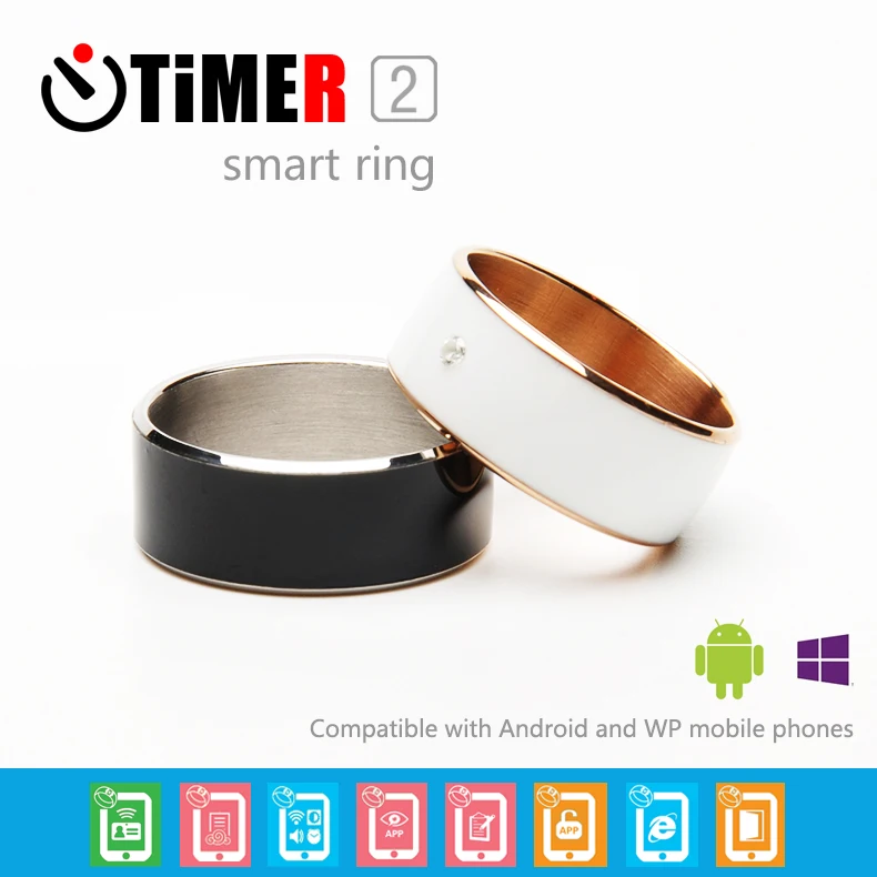 Черно белые смарт кольца Jakcom новая технология Magic jewelry для HTC Moto Nokia LG IOS Android WP