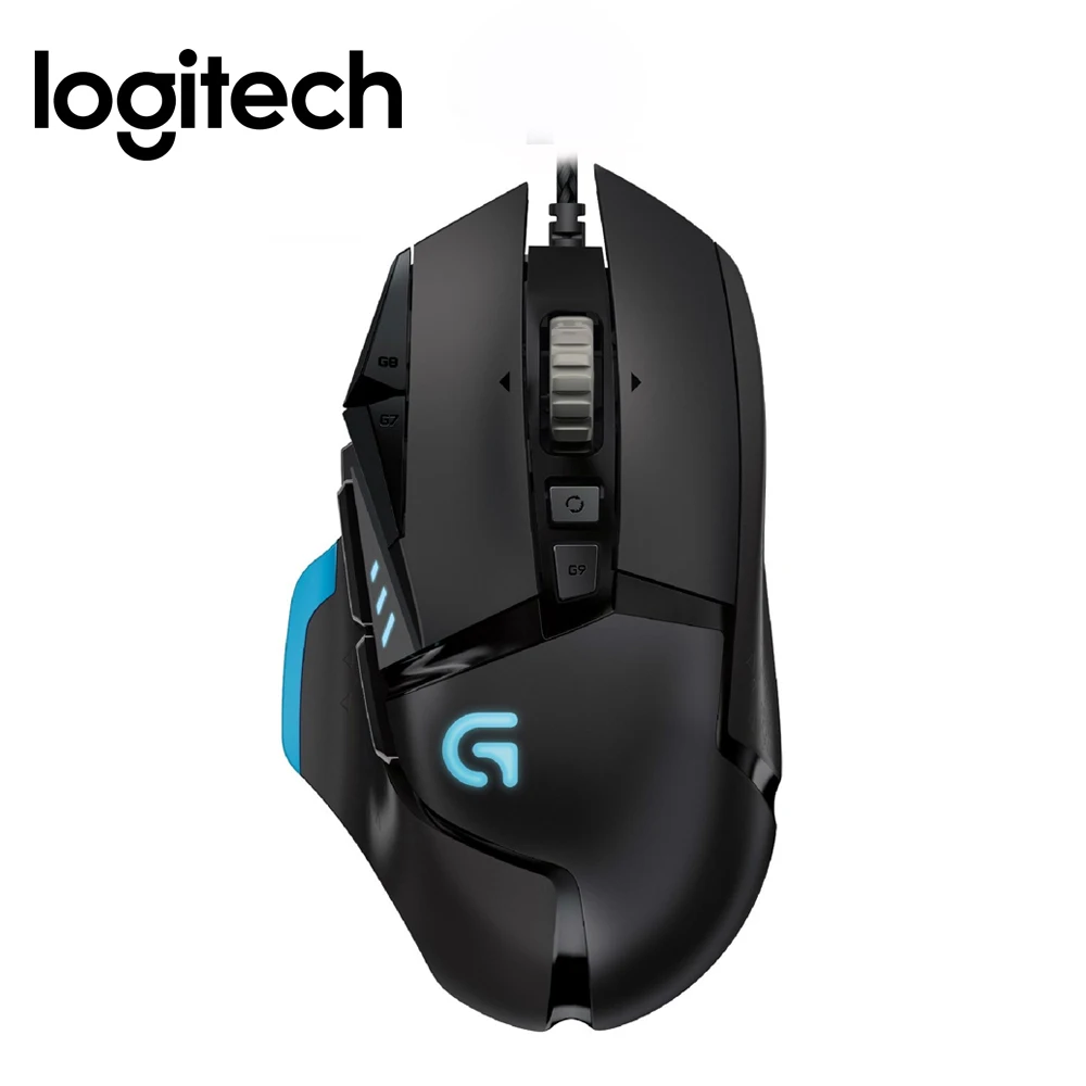 Logitech G502 100% натуральная Английская упаковка RGB LED Proteus Spectrum настраиваемая Лазерная