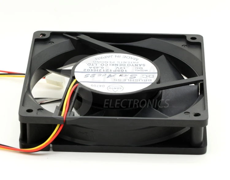 Для Sanyo 109P1212H402 DC12V 0.45A 12 см 12025 120 мм 120x120x25мм Инверторные вентиляторы охлаждения