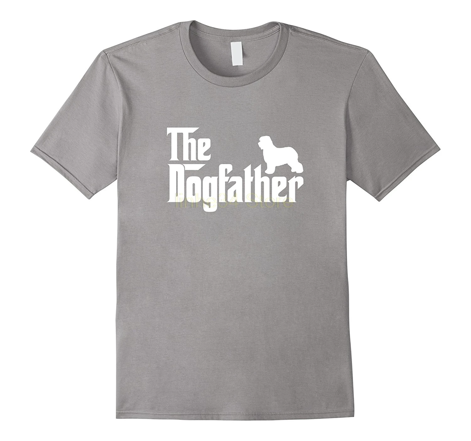 Старый Английский овчарка DogFather футболка|Мужские футболки| |