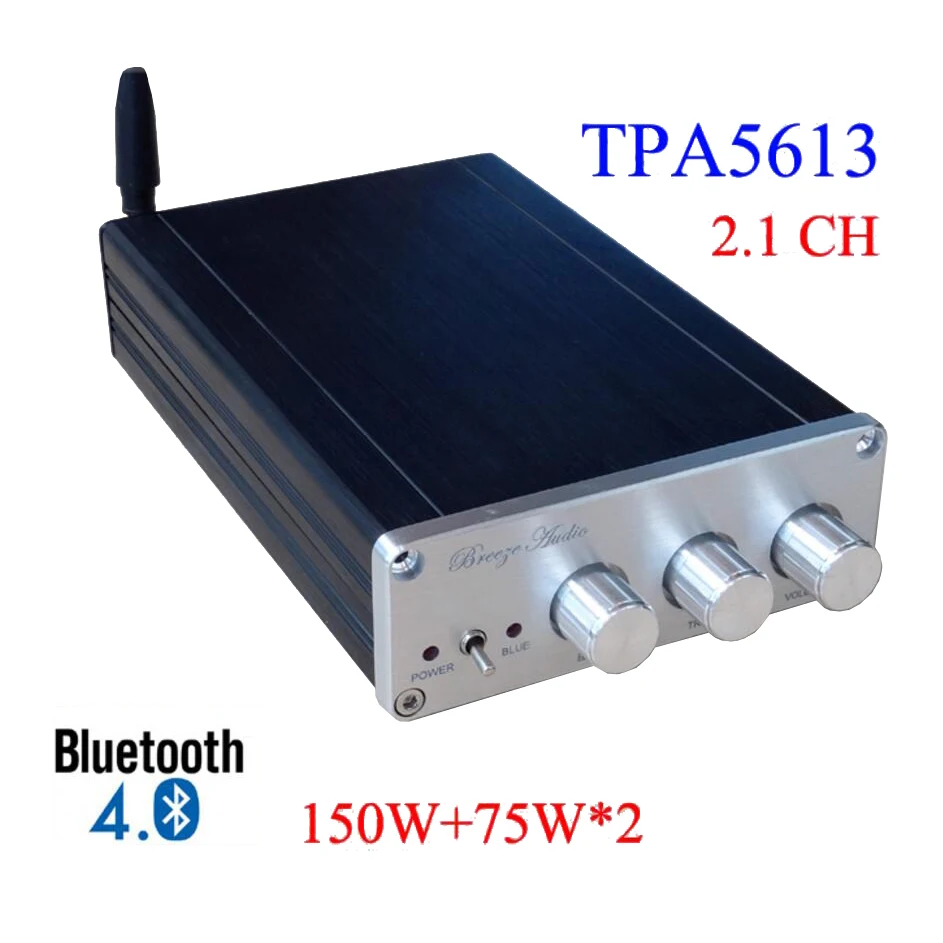 Бриз аудио BA10C TPA5613 Hifi 2 1 Bluetooth 4 0 75 Вт * + 150 сабвуфер цифровой Мощность усилитель DC18