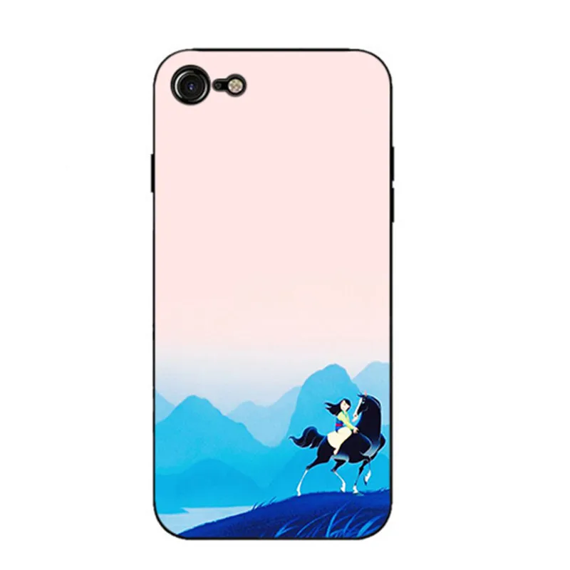 KMUYSL мультфильм Moive Mulan печать рисунок ТПУ чехол для телефона Apple iPhone 8 7 6 S Plus X 5 5S SE 5C