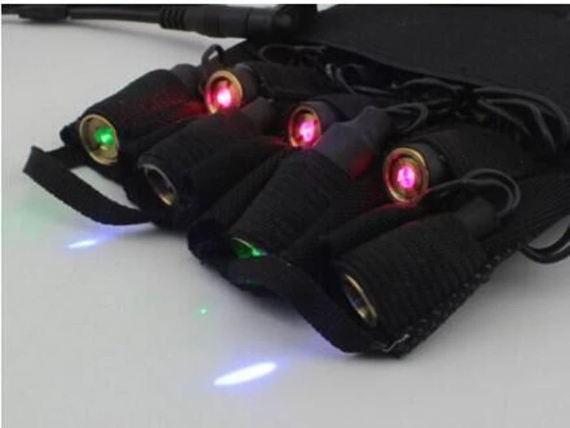 Новые разноцветные лазерные перчатки 7 шт. лазерный модуль Красный Зеленый