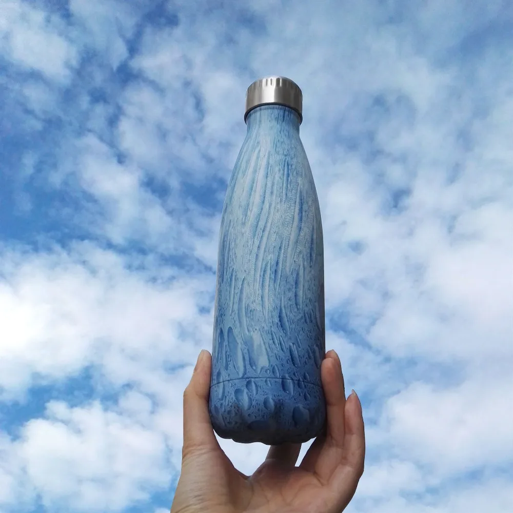 Горячая Распродажа 500 мл BPA бесплатные изолированные спортивные бутылки для воды открытый кофе термос чашка из нержавеющей стали вакуумная колба дорожная кружка для чая