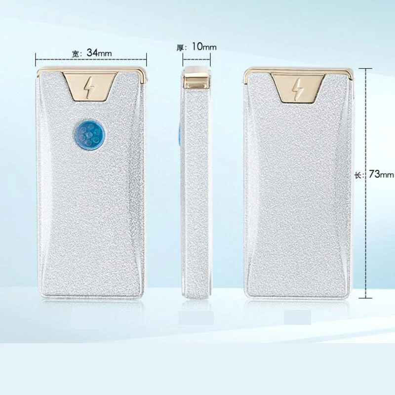 USB дуги пополнения Зажигалка Тонкий ветрозащитный творческий подарок для Для