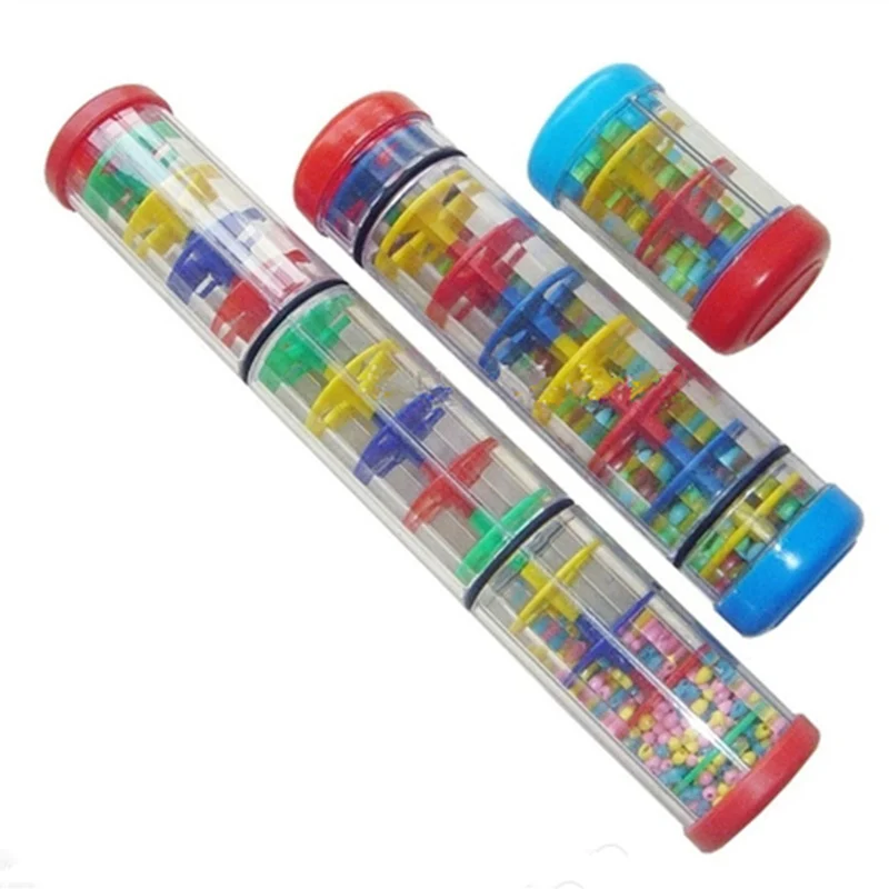 SOACH Colorful Baby Music Education Safe Tasteless Plastic Western Percussion Instrument Early Learning Center Rainmaker Shaker | Спорт и