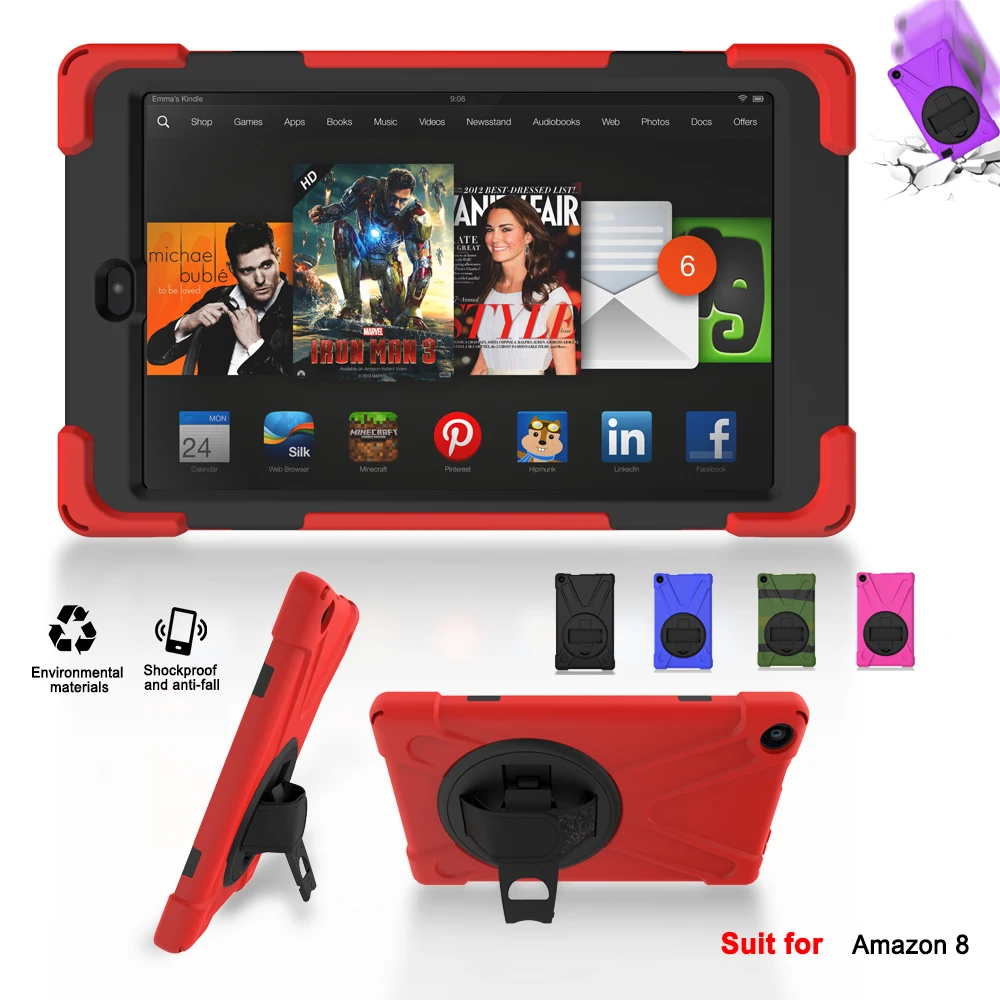 Детские защитные чехлы для планшетов и Amazon Fire 8|Чехлы электронных книг| |