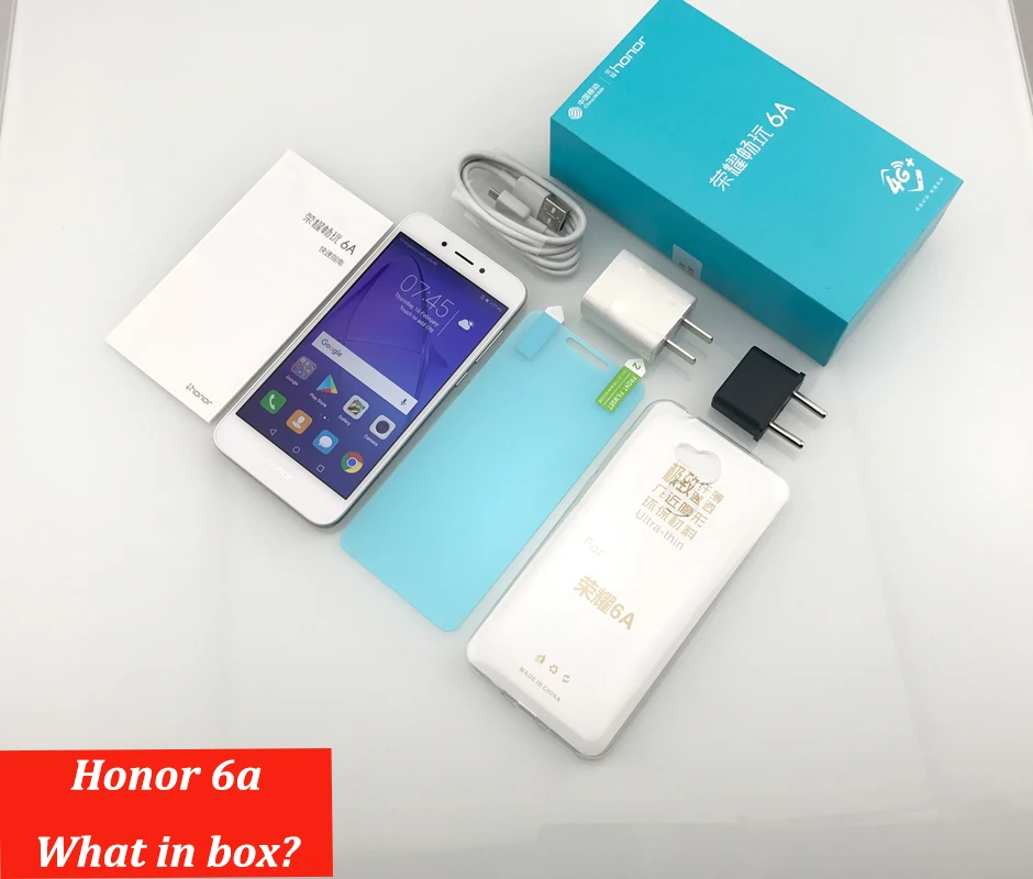 Honor 6A Play, 2 ГБ, 16 ГБ, мобильный телефон, Восьмиядерный процессор Snapdragon 430, Android 7,0, 5,0 дюймов, отпечаток пальца ID