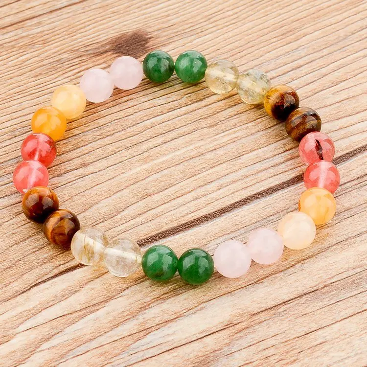 Будды браслет из тигрового глаза влюбленная марка, натурального камня браслет женский бижутерия дружбы браслет мужской - Окраска металла: multicolor