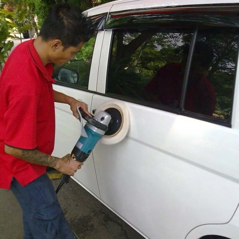 

TASP 2pcs 150mm 6" Inch Wool Car Polishing Pads Buffing Bonnet for Auto Polisher