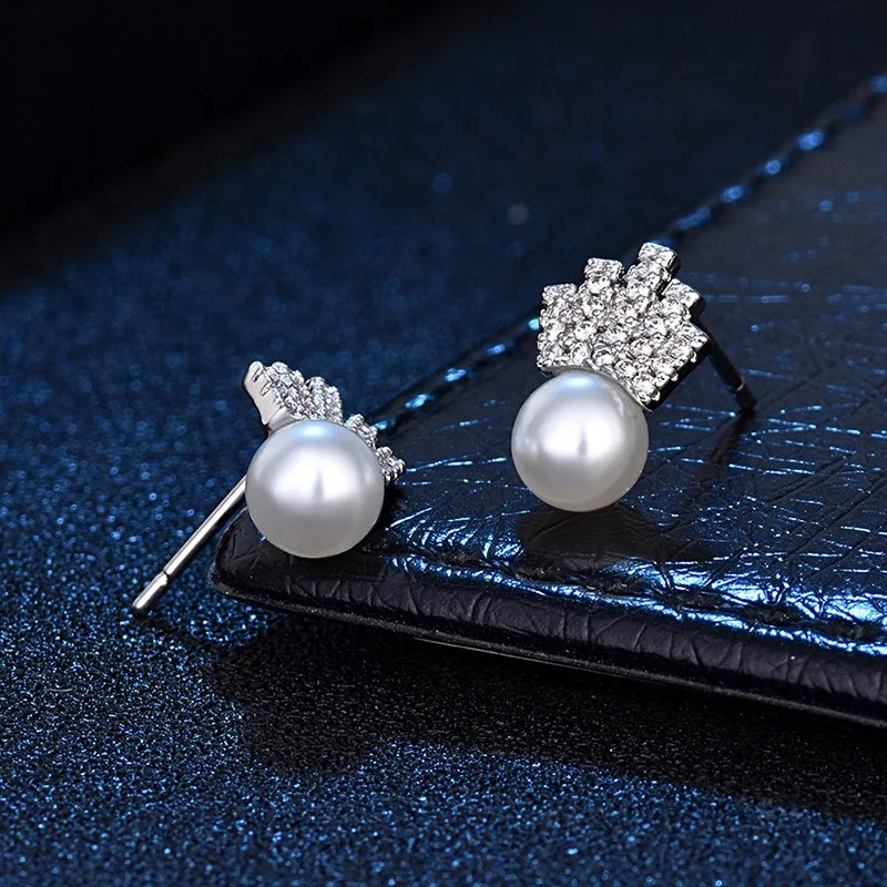 Красочные. gem модные украшения шпильки серьги для женщин Имитация Жемчуга Корона