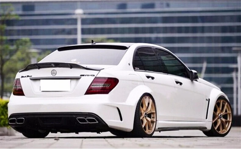 Спойлер из углеродного волокна крыло для Mercedes Benz C Class W204 C63 Coupe C200 C180 C260 C300 2008 2014 2/4