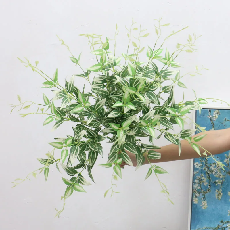 55 см искусственная ива листья зеленые искусственные растения DIY искусственный