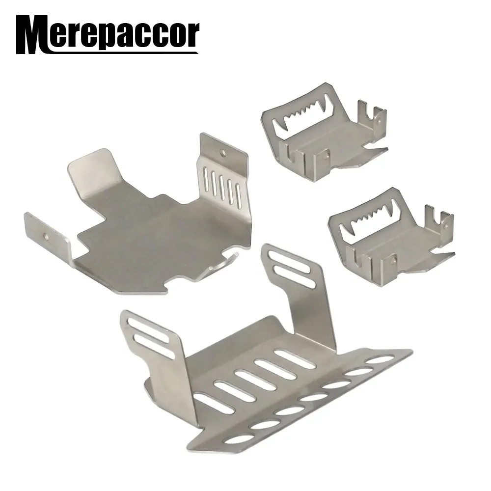 Бронированная накладка на ходовой части MEREPACCOR TRX4 из нержавеющей стали для 1/10 RC