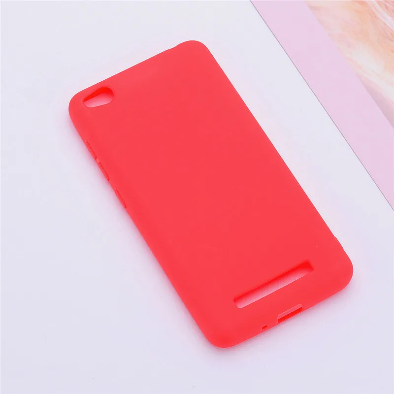 Red Чехол для Xiaomi Redmi 4A, мягкий силиконовый цветной чехол для телефона, чехол для Xiaomi Redmi 4A a4 5,0, чехлы на заднюю панель телефона Redmi 4A, чехол - Цвет: Red