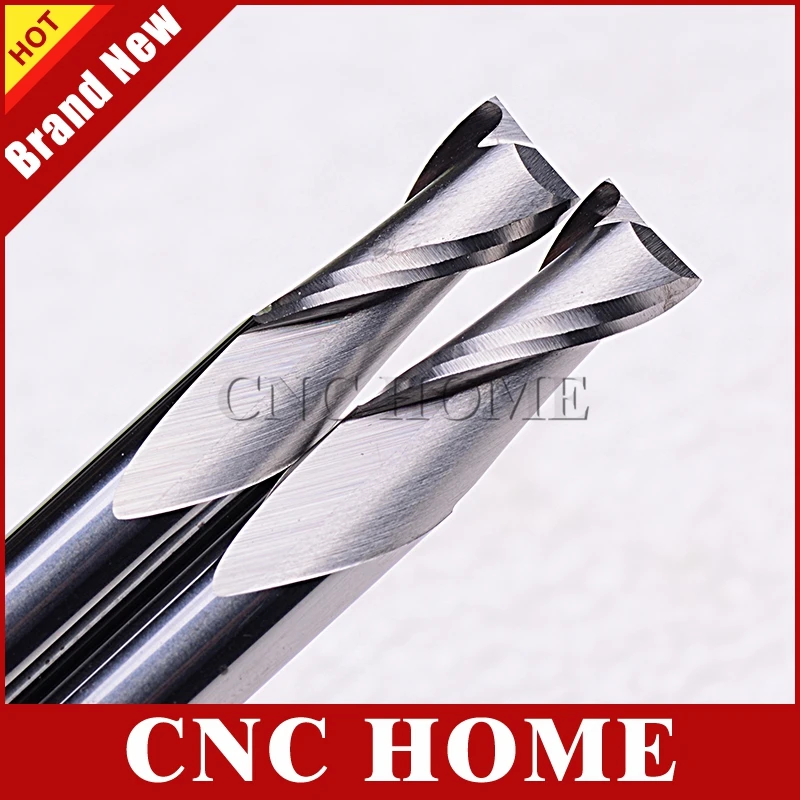 Спиральные фрезерные инструменты с 2 канавками твердосплавные концевые фрезы