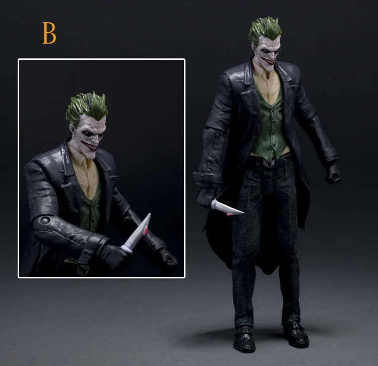 DC Бэтмен Джокер Arkham Origins ПВХ фигурка Коллекционная модель игрушки " 18 см
