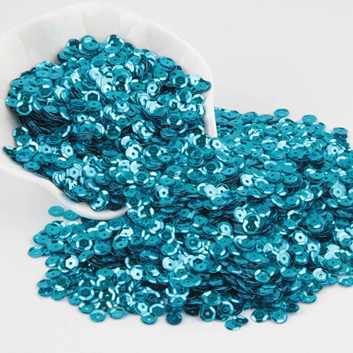 6mm CUP LTblue Пайетки синие 3 мм 50 мм плоские круглые чашки свободные ПВХ блестки DIY ремесла для шитья одежды аксессуары Lentejuelas Manualidades 20 г - Цвет: 6mm CUP LTblue