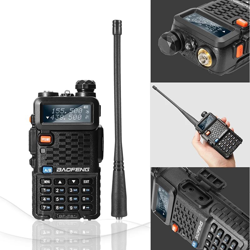 Baofeng BF F8 + иди и болтай Walkie Talkie “иди Профессиональная двухполосная VHF UHF приемно