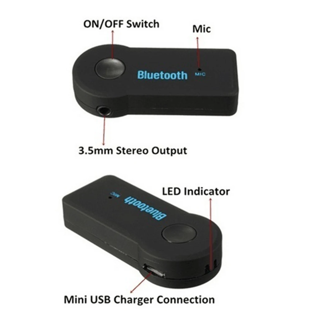 Новый беспроводной автомобильный Bluetooth приемник адаптер 3 5 мм Aux стерео усилитель музыки домашний аудио