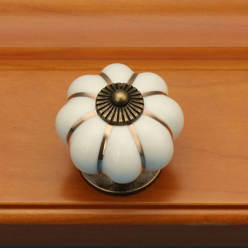 8 цветов технические дверные ручки тыква искусственная мебель ящик шкаф кухонная