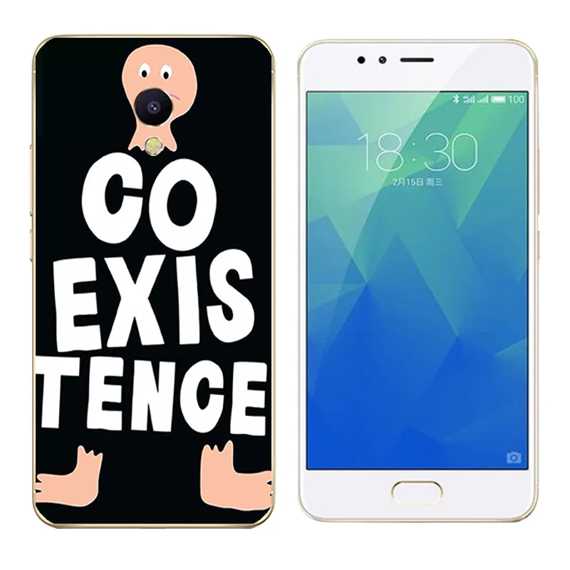 Cases for Meizu M5S mini Character Printing Meilan5S Phone Shell Transparent 5.2 inch Soft Silicone Meizu5s |