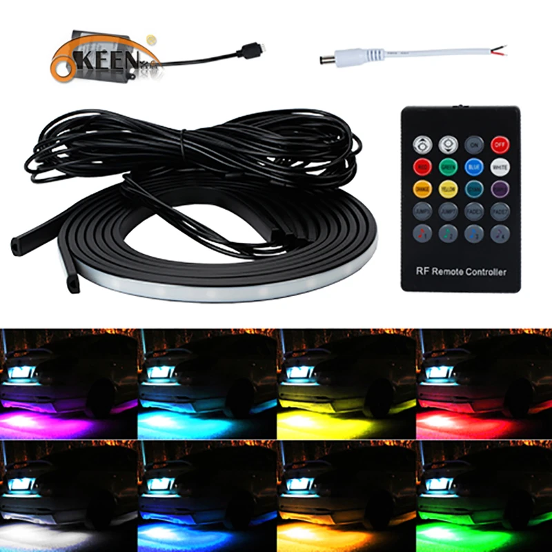Автомобильная светодиодная лента RGB OKEEN 5050 SMD 12 В постоянного тока 6000K