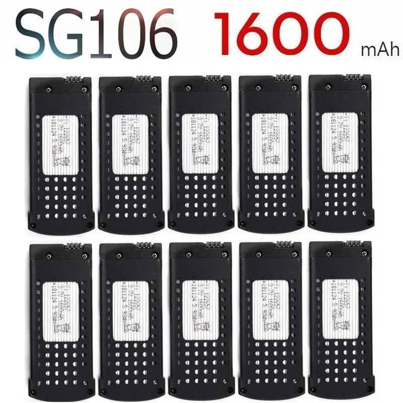 3 7 V 1600mAh литий полимерный Батарея для SG106 RC геликоптер Дрон Квадрокоптер запасные
