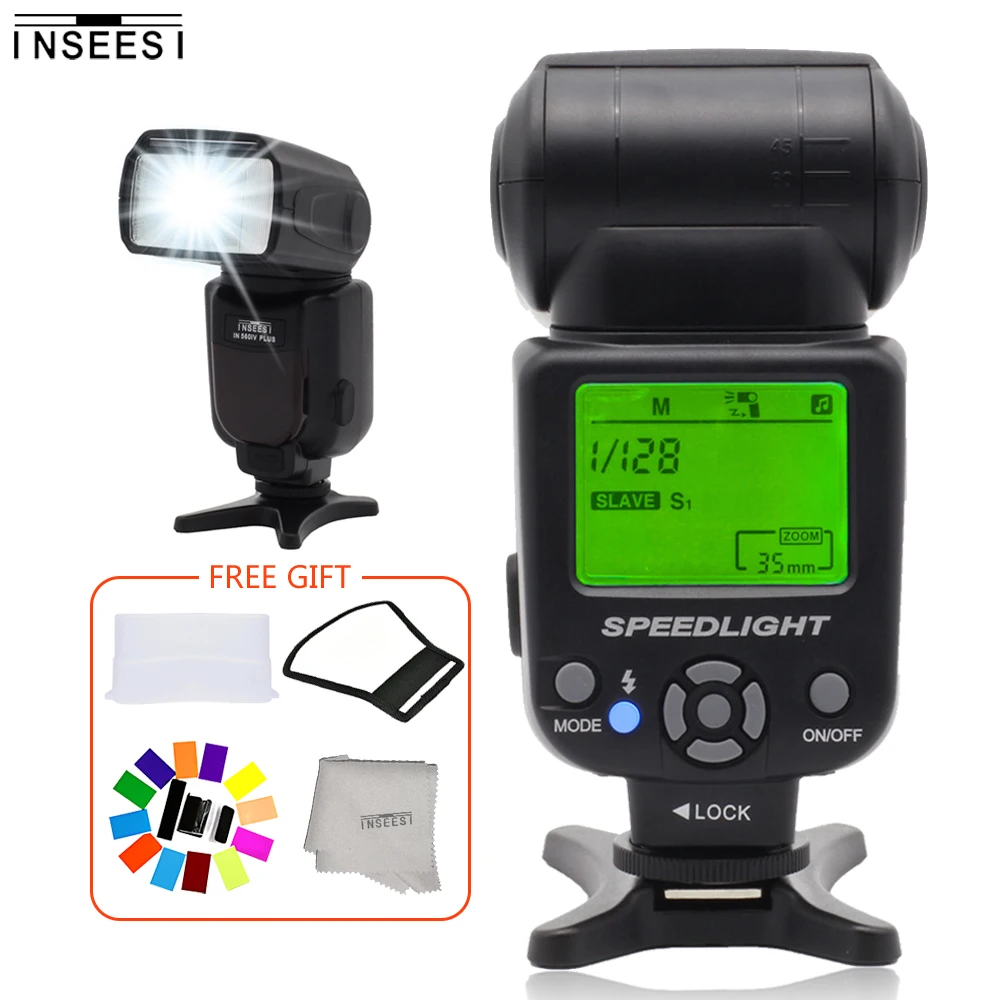INSEESI универсальная вспышка Speedlite ЖК экран 2 9 s переработка времени руководство S1 S2