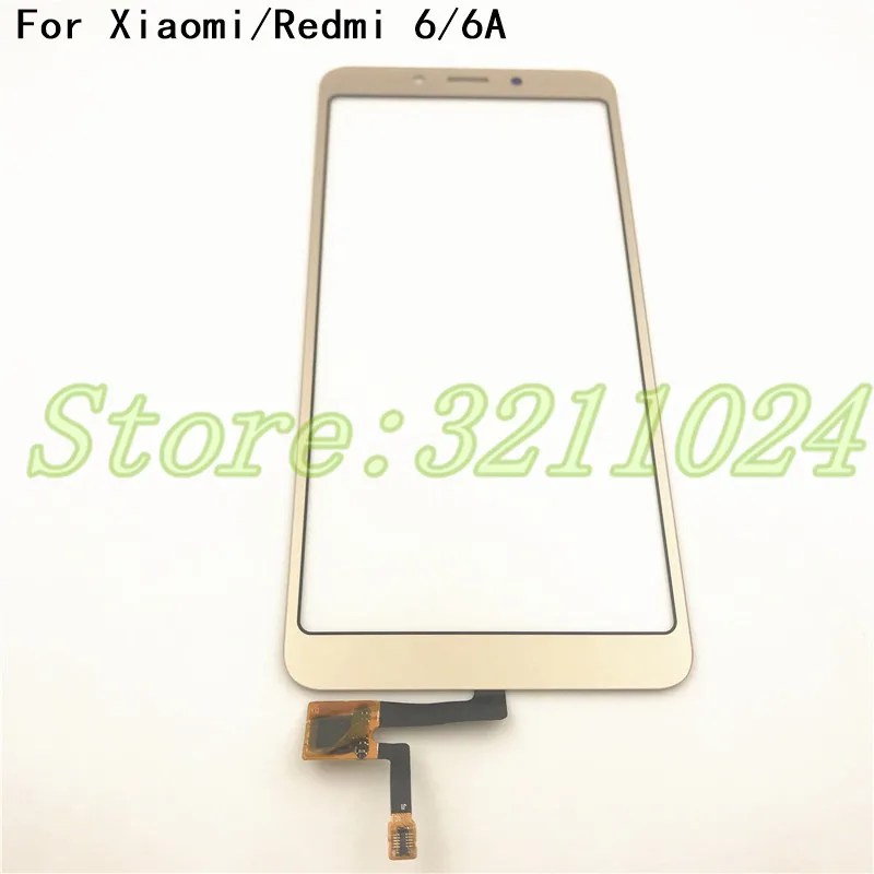 100% Tested Original 5.45&quot For Xiaomi Redmi 6 / 6A Touch Screen Digitizer Sensor Outer Glass Lens Panel | Мобильные телефоны и