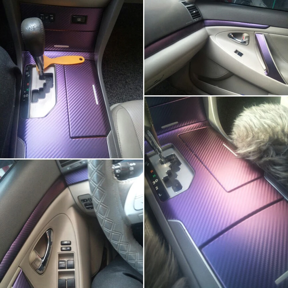 Автомобильный-Стайлинг 3D/5D углеродное волокно Автомобильный интерьер центральная консоль изменение цвета молдинг наклейки для Toyota Camry XV40 2006-2011