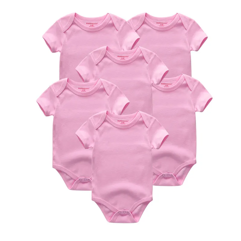 baby girl rompers3 6 шт./партия, летние детские комбинезоны для новорожденного младенца любого пола, одежда для мальчиков и девочек, хлопковый Мягкий комбинезон для новорожденных, от 0 до 12 месяцев - Цвет: baby girl rompers3