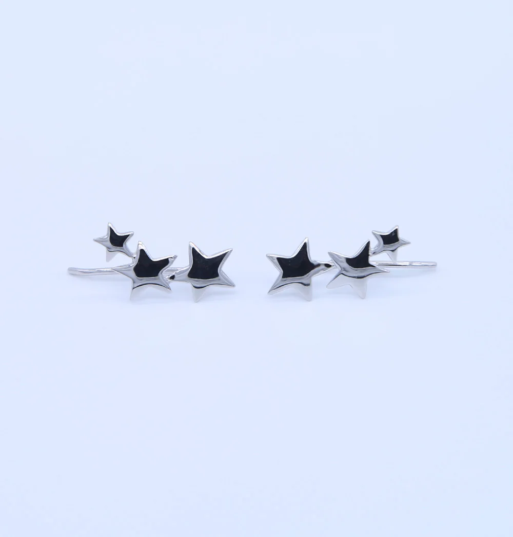 Pure 925 Sterling Silver Earrings fashion Star Stud Earring for Women Wedding Party 2018 New Jewelry | Украшения и аксессуары