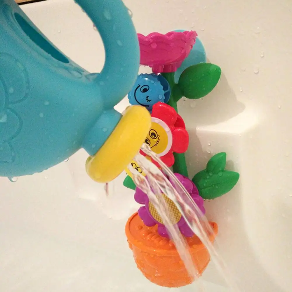 WISHTIME Baby водопад цветок Ванна игрушка комнатные растения вода станция два