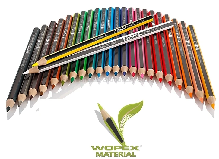 Стираемые нетоксичные цветные карандаши STAEDTLER WOPEX 185 C24 24 цвета ed для рисования