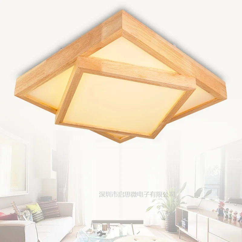 

New Wooden Ceiling Lights Lamparas De Techo lustre Luminaria Abajur Ceiling Lamp Home Lighting Avize Luminaire Living Room Light