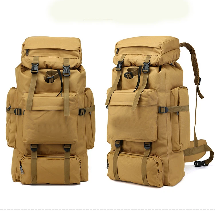 

70L Tactical Bags Waterproof Big Volume Military Backpack Climbing Rucksack Pack Outdoor Bag Travel Hiking Backpack Army Daypack
