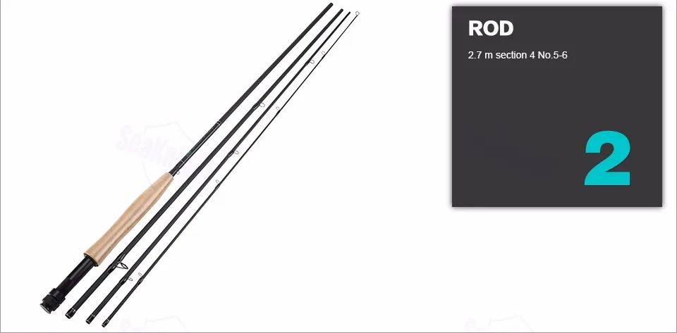 Maxway SeaKnight Fly Rod Combo комплекты 5/6# включает Высокоуглеродистый стержень+ алюминиевая катушка для мух+ коробка для мух+ линия мух+ водонепроницаемый