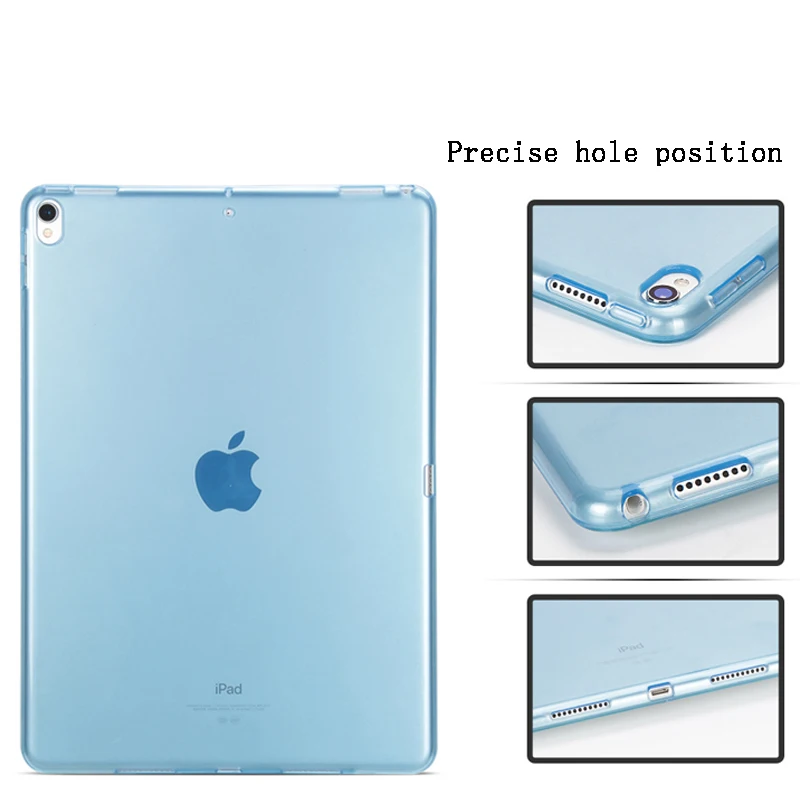 Мягкий силиконовый прозрачный ТПУ чехол для нового iPad Air 3 2019/Pro 10 5 дюймов 2017